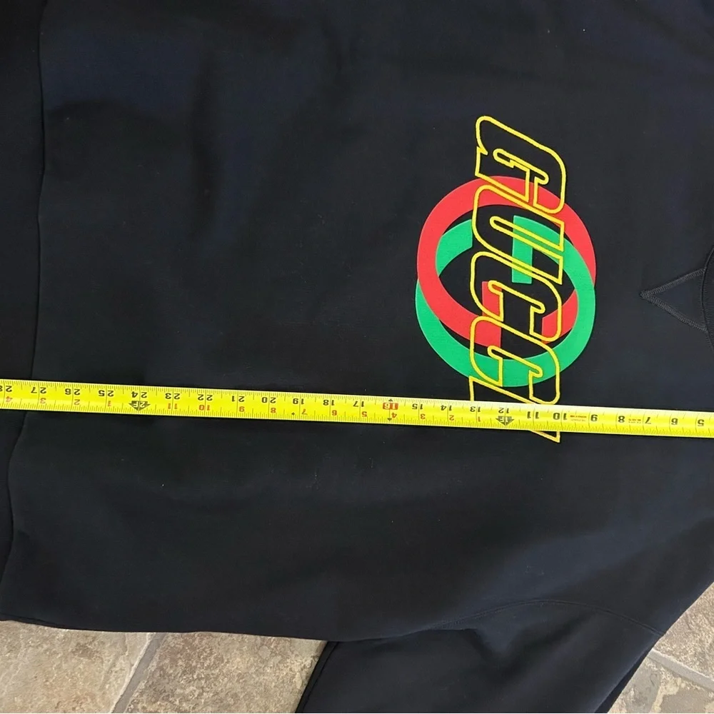 Men's Gucci interlocking G jersey, cotton logo sweatshirt size XXL made in Italy
